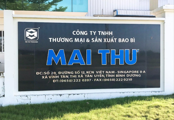 CÔNG TY CỔ PHẦN BAO BÌ MAI THƯ