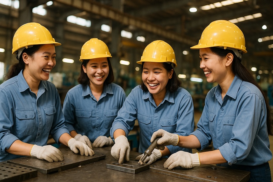 Nữ Giới Trong Nhà Máy – Sức Mạnh Mềm Nơi Dây Chuyền Thép